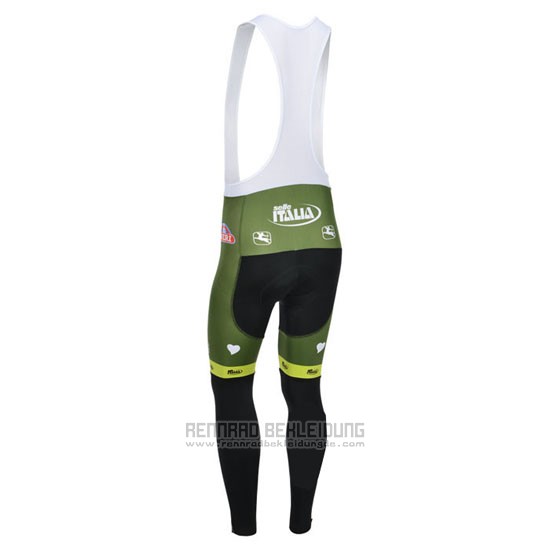 2013 Fahrradbekleidung Vini Fantini Grun und Shwarz Trikot Langarm und Tragerhose